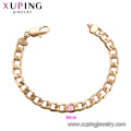 75189 Xuping Guangzhou Mode Nachahmung Schmuck einfache Seide Gewinde Gold Ketten Armband